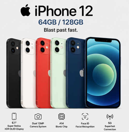 Apple iPhone 12 (64GB / 128GB) – Brand New
