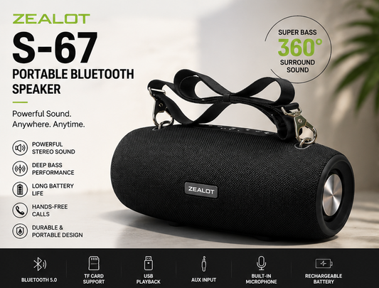 Zealot S-67 Portable Bluetooth Speaker