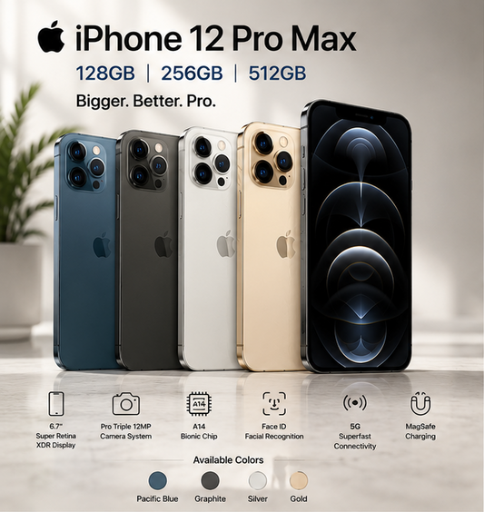 Apple iPhone 12 Pro Max (128GB / 256GB / 512GB) – Brand New