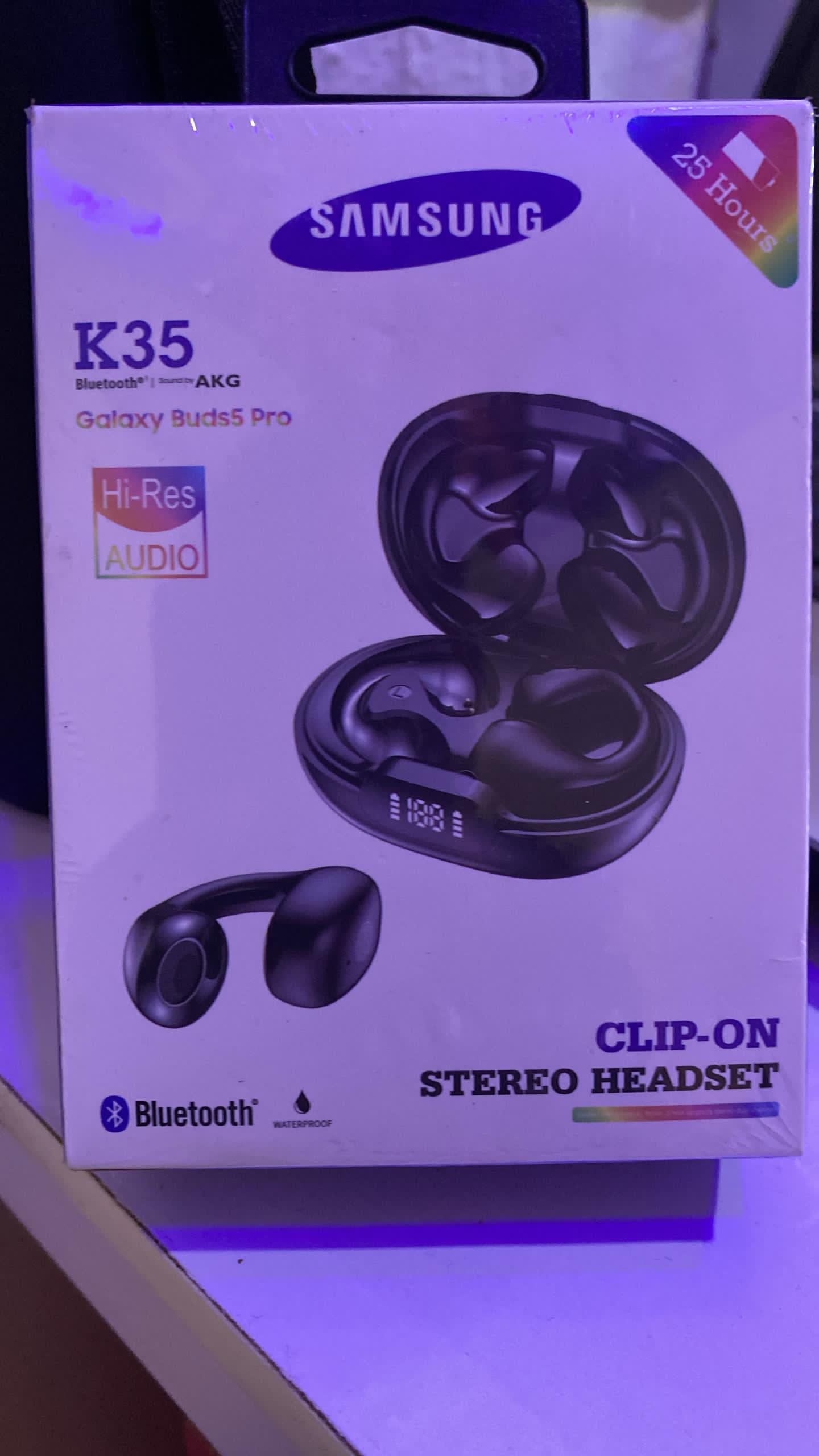 K35 Galaxy Buds5 Pro Clip-On Headset