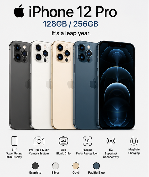 Apple iPhone 12 Pro (128GB / 256GB) – Brand New