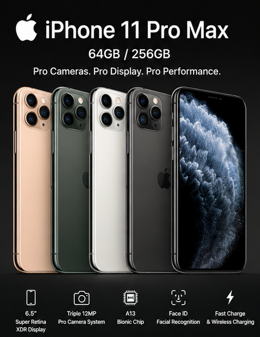 Apple iPhone 11 Pro Max (64GB / 256GB) – Brand New