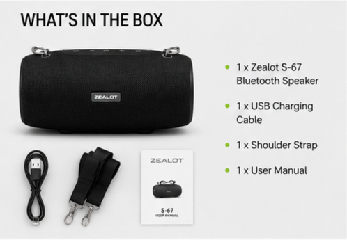 Zealot S-67 Portable Bluetooth Speaker