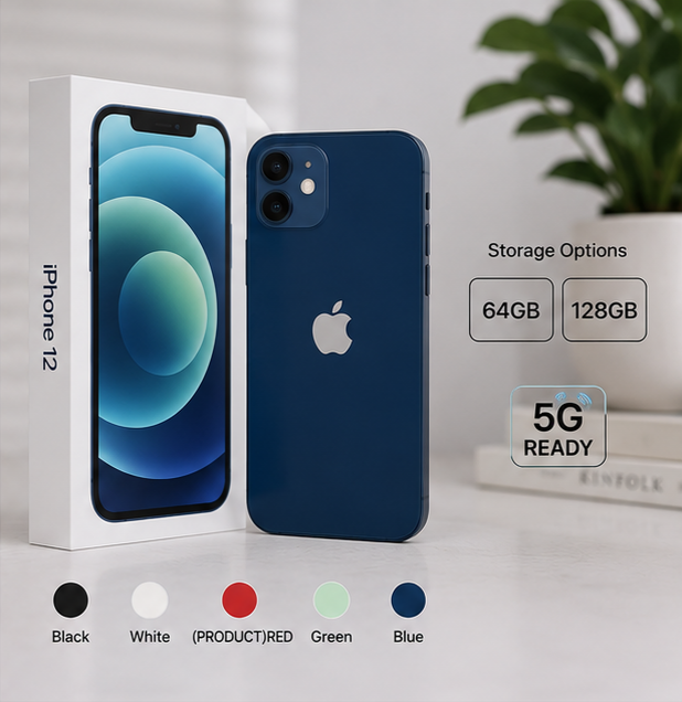 Apple iPhone 12 (64GB / 128GB) – Brand New